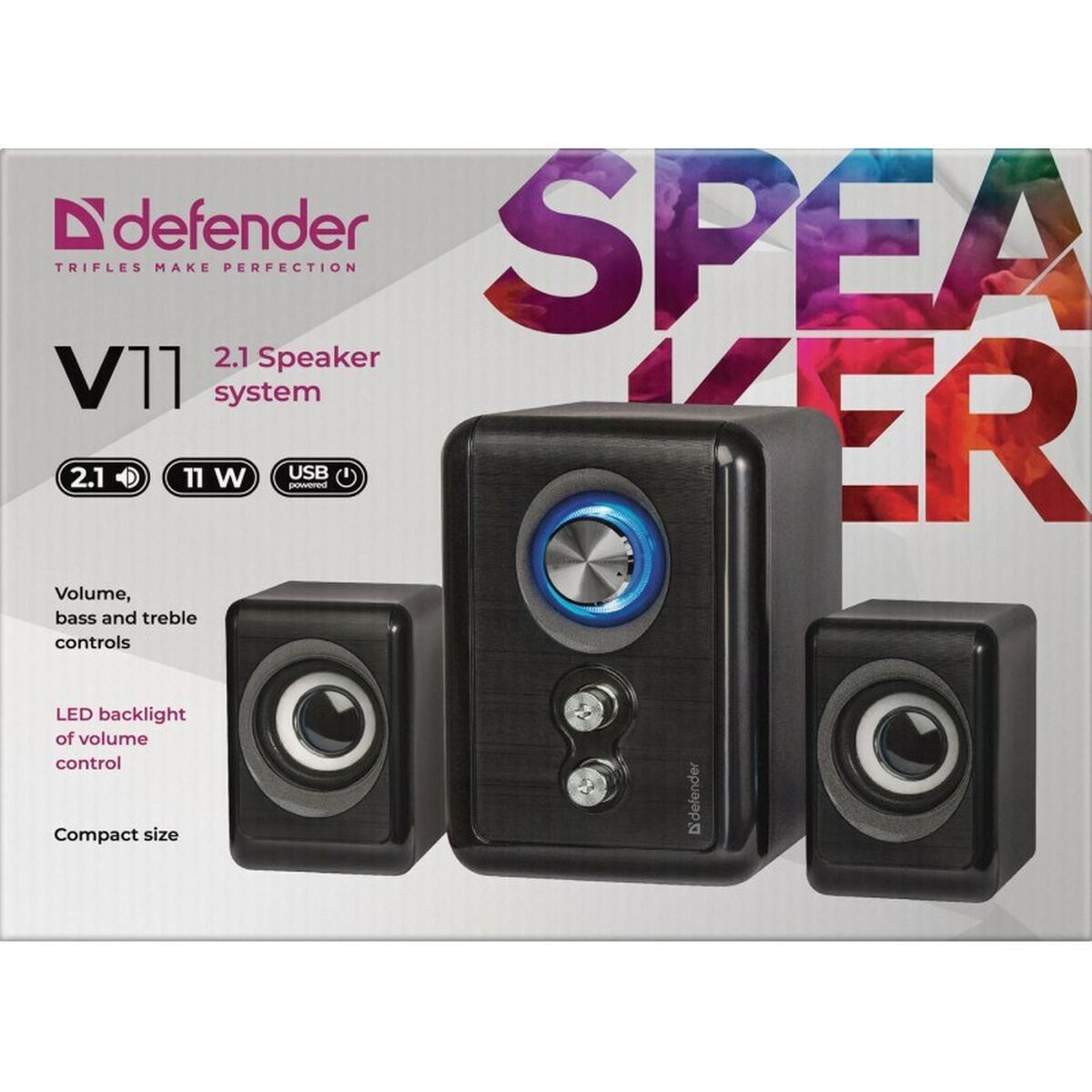 PC-högtalare Defender V11 Svart - 5
