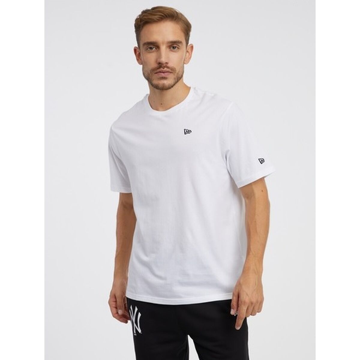 Sporttröja med ärmar New Era ESSENTLS TEE 60416745 Vit - 8