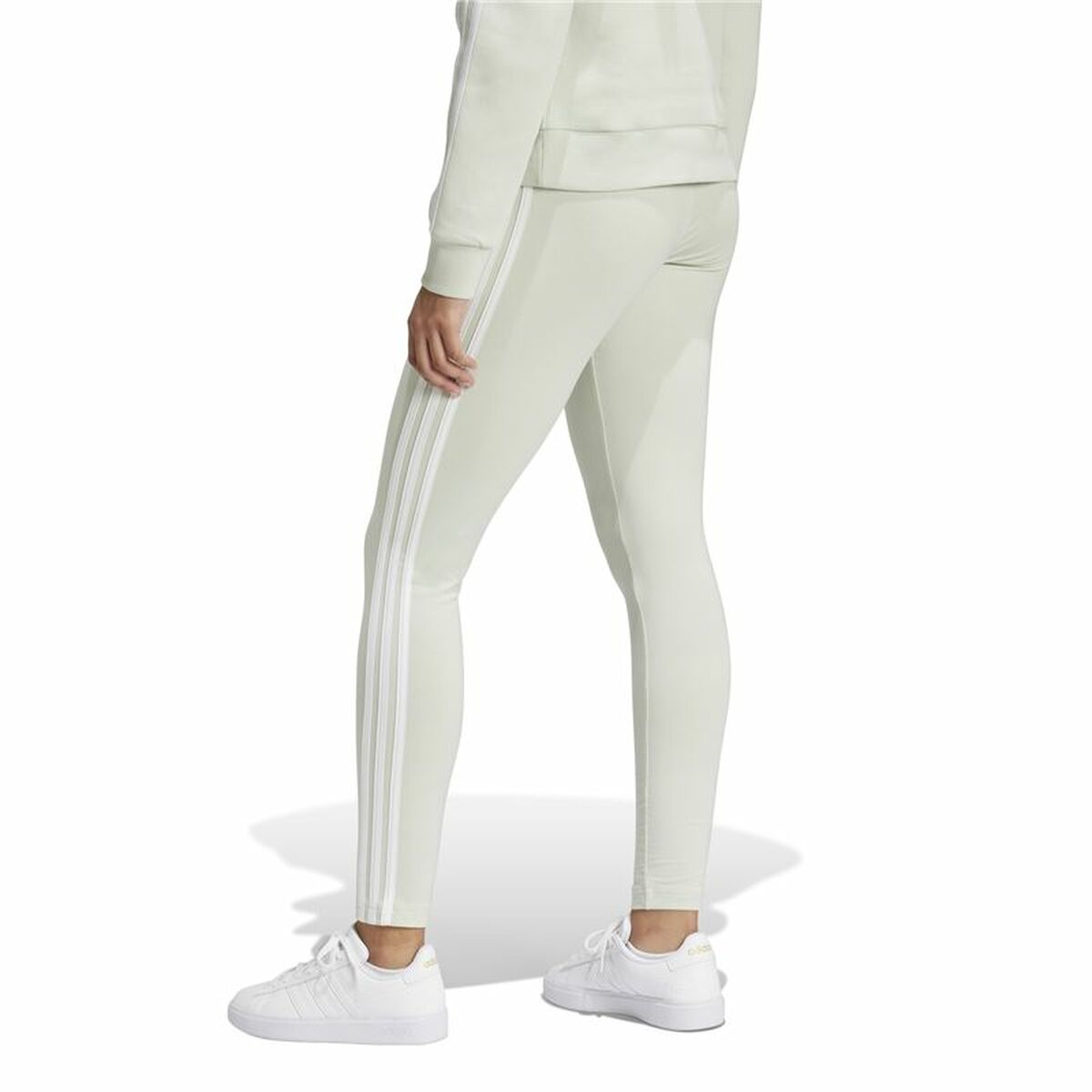 Sport-leggings, Dam Adidas Essentials 3-Stripes Grön - 3
