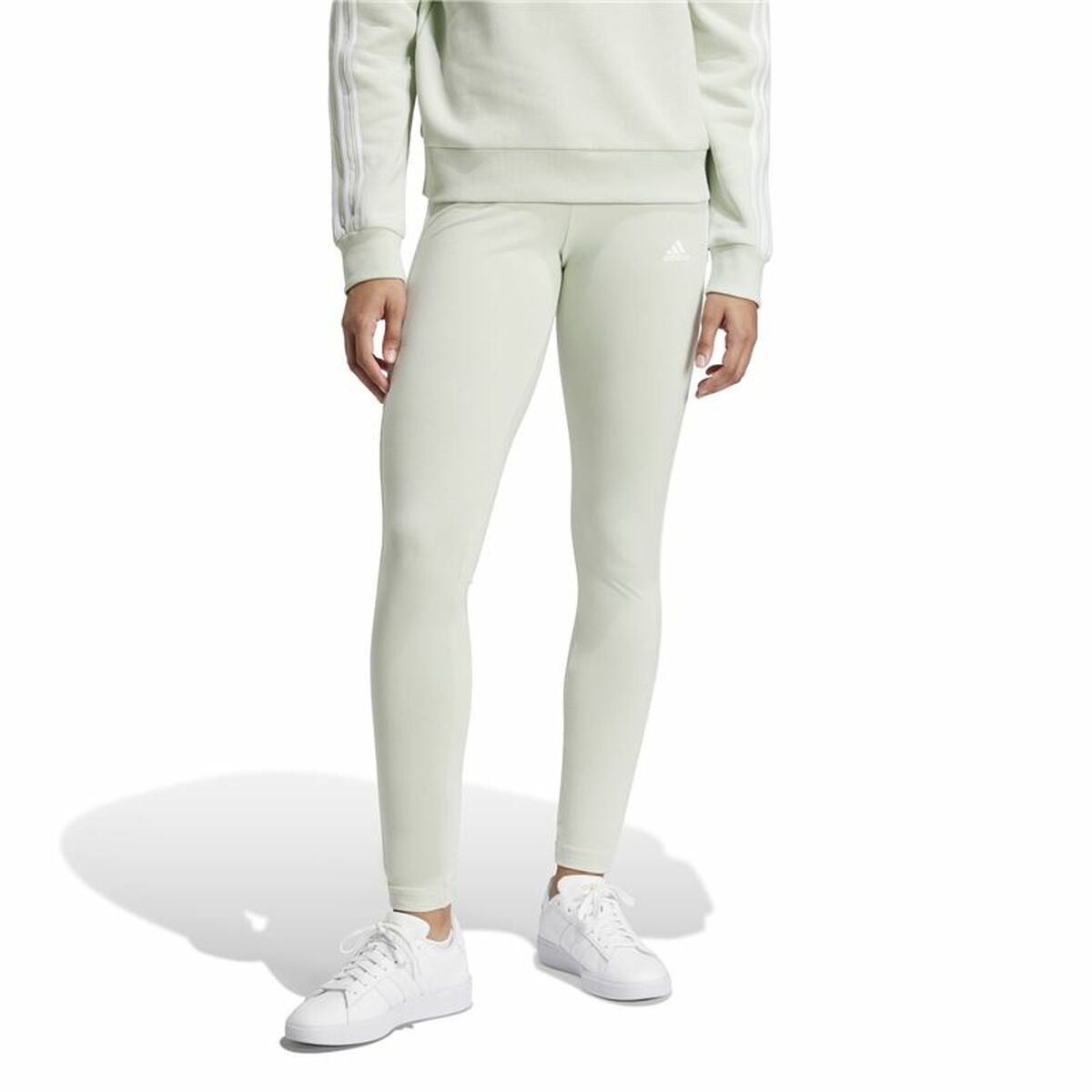 Sport-leggings, Dam Adidas Essentials 3-Stripes Grön - 2