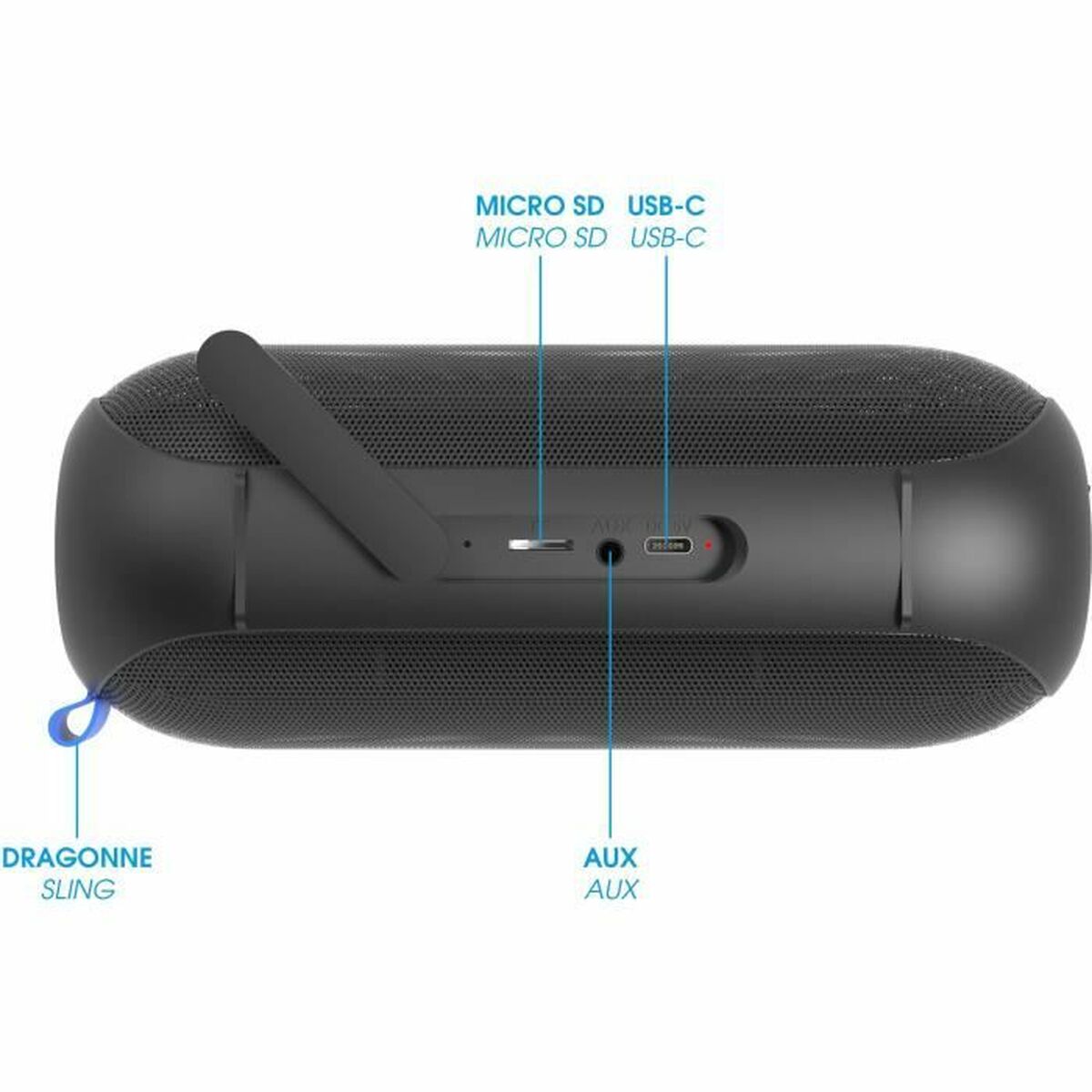 Bärbar Bluetooth Högtalare Ryght R480361 Svart - 3