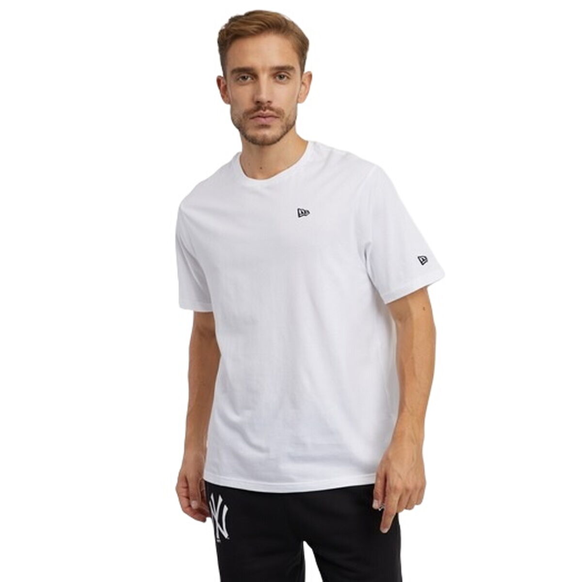 Sporttröja med ärmar New Era ESSENTLS TEE 60416745 Vit - 4