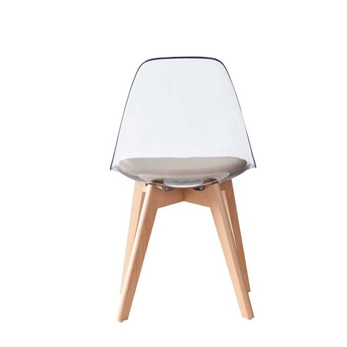 Matsalsstol DKD Home Decor Beige Trä Polykarbonater 54 x 47 x 81 cm - 5