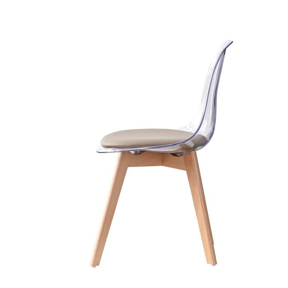Matsalsstol DKD Home Decor Beige Trä Polykarbonater 54 x 47 x 81 cm - 10