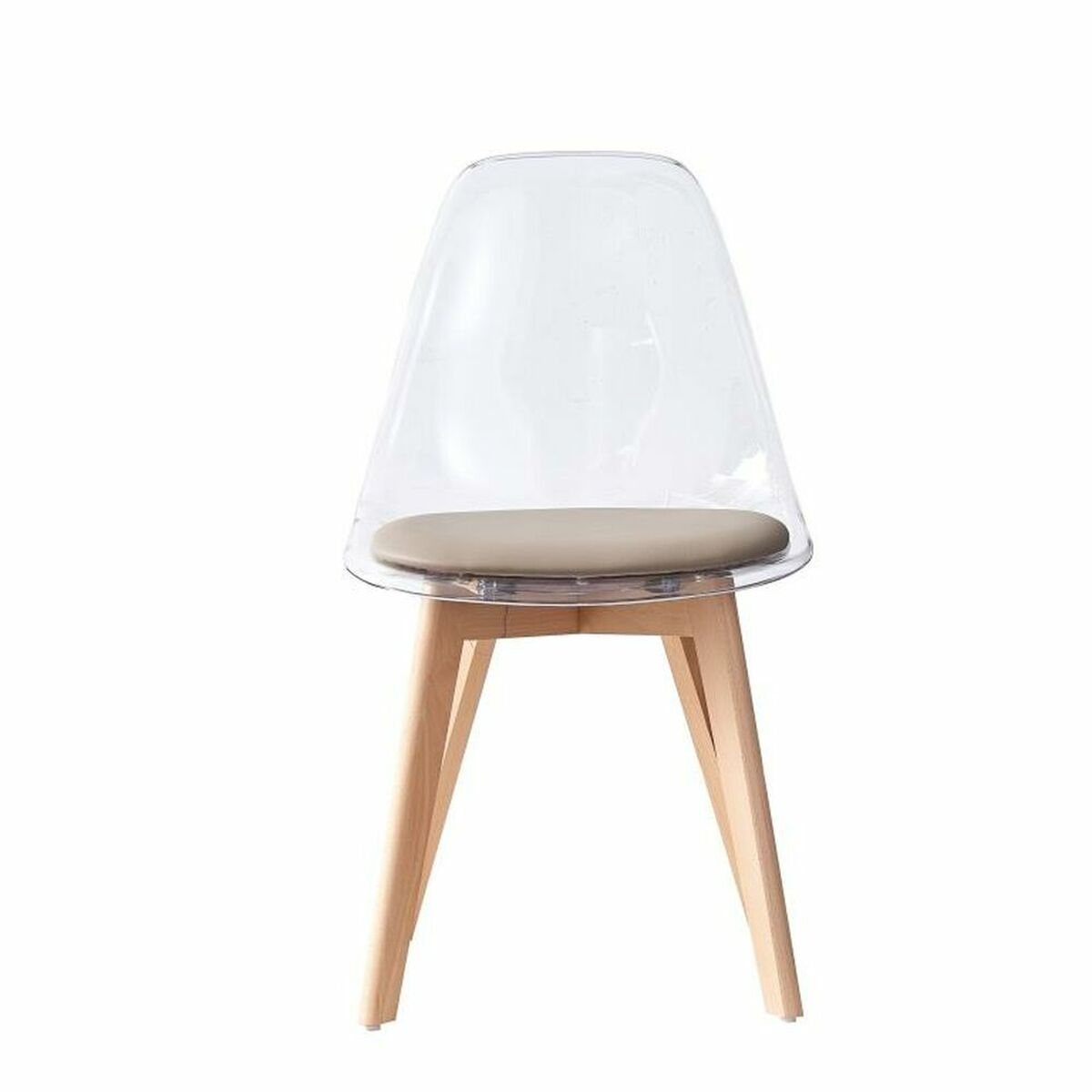 Matsalsstol DKD Home Decor Beige Trä Polykarbonater 54 x 47 x 81 cm - 11