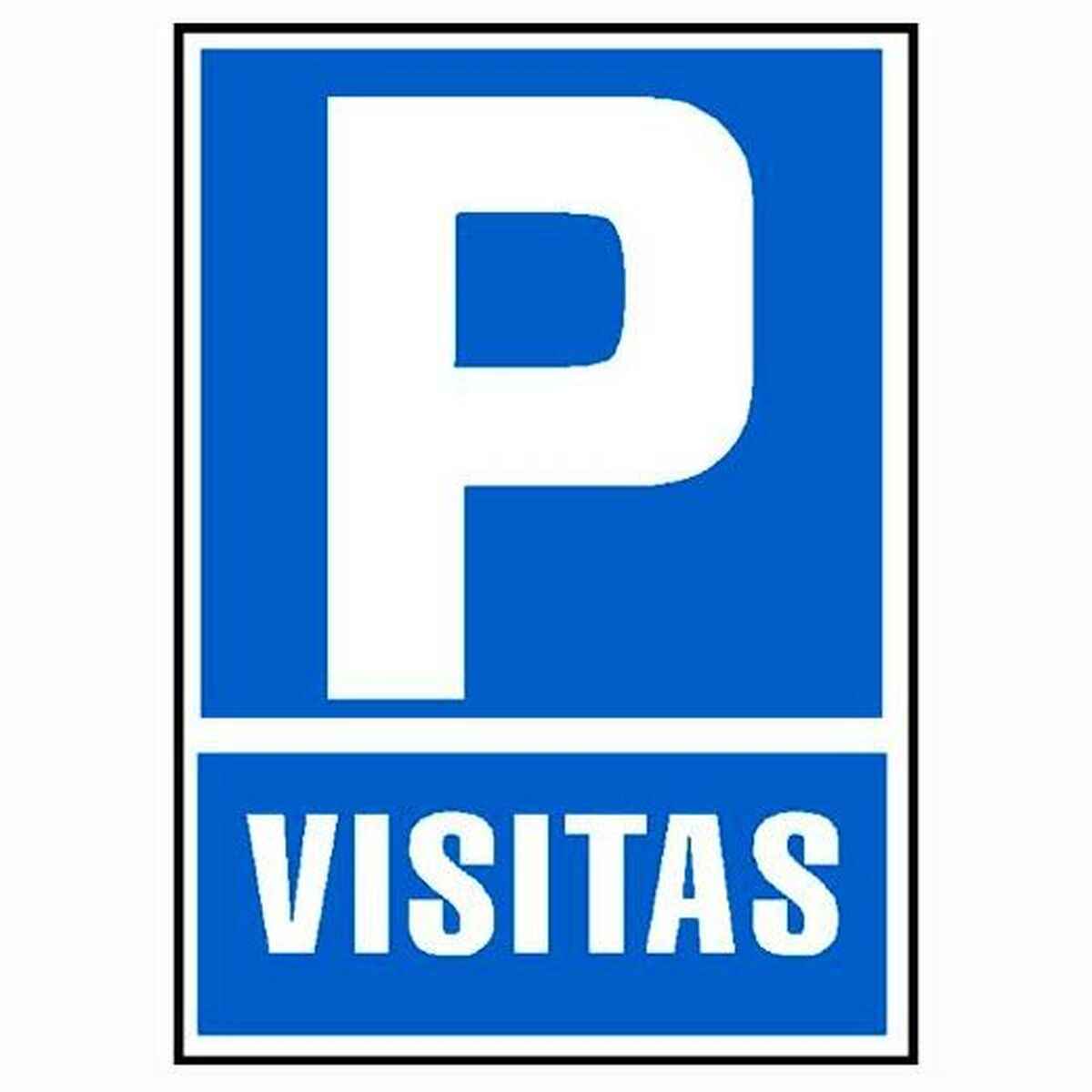 Skylt Archivo 2000 "PARKING VISITAS" PVC 210 x 297 mm