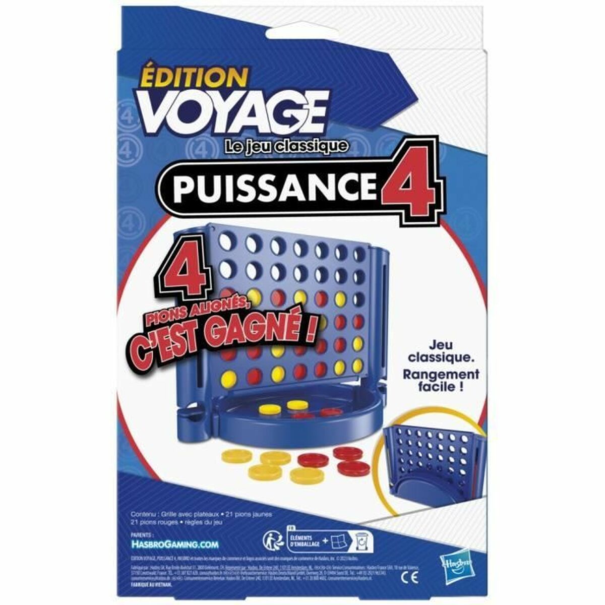 Sällskapsspel Hasbro Connect 4 Travel - 3