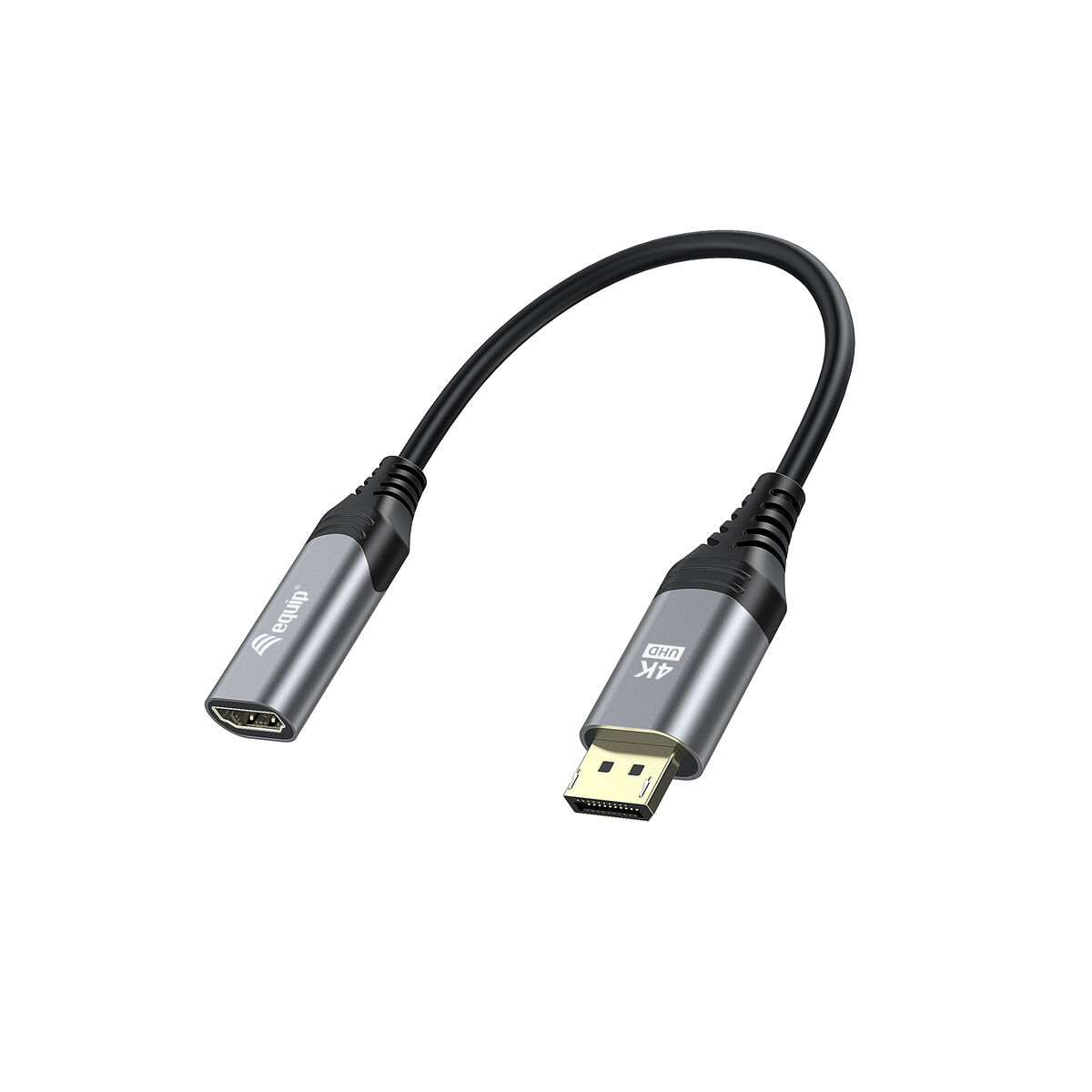 DisplayPort till HDMI Adapter Equip 133445 Svart Gyllene 15 cm