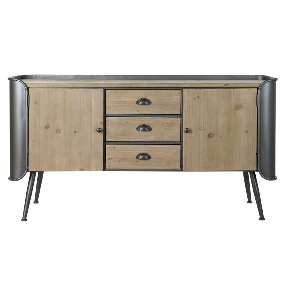 TV-möbler DKD Home Decor 144 x 47 x 76 cm Naturell Grå Metall - 2