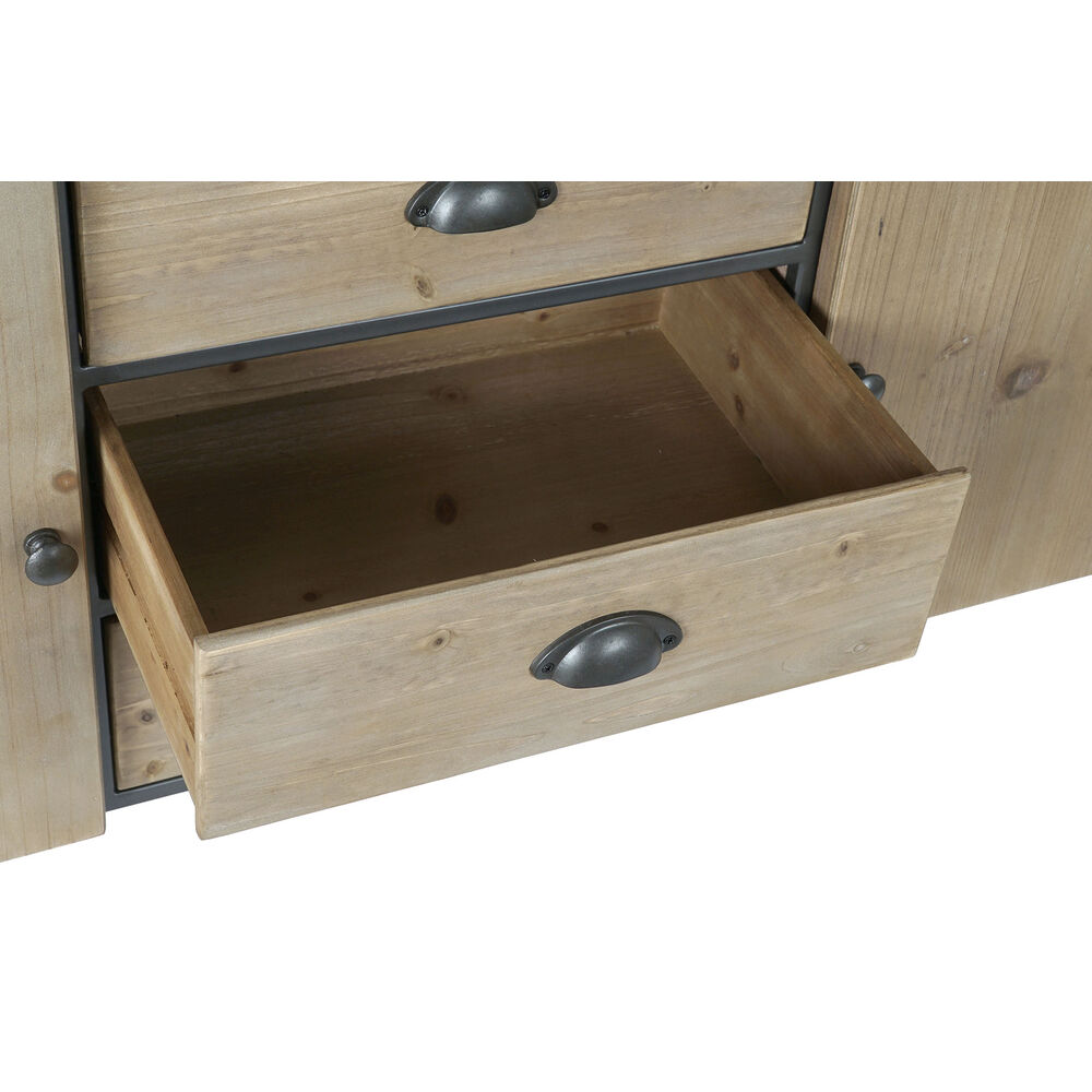 TV-möbler DKD Home Decor 144 x 47 x 76 cm Naturell Grå Metall - 5