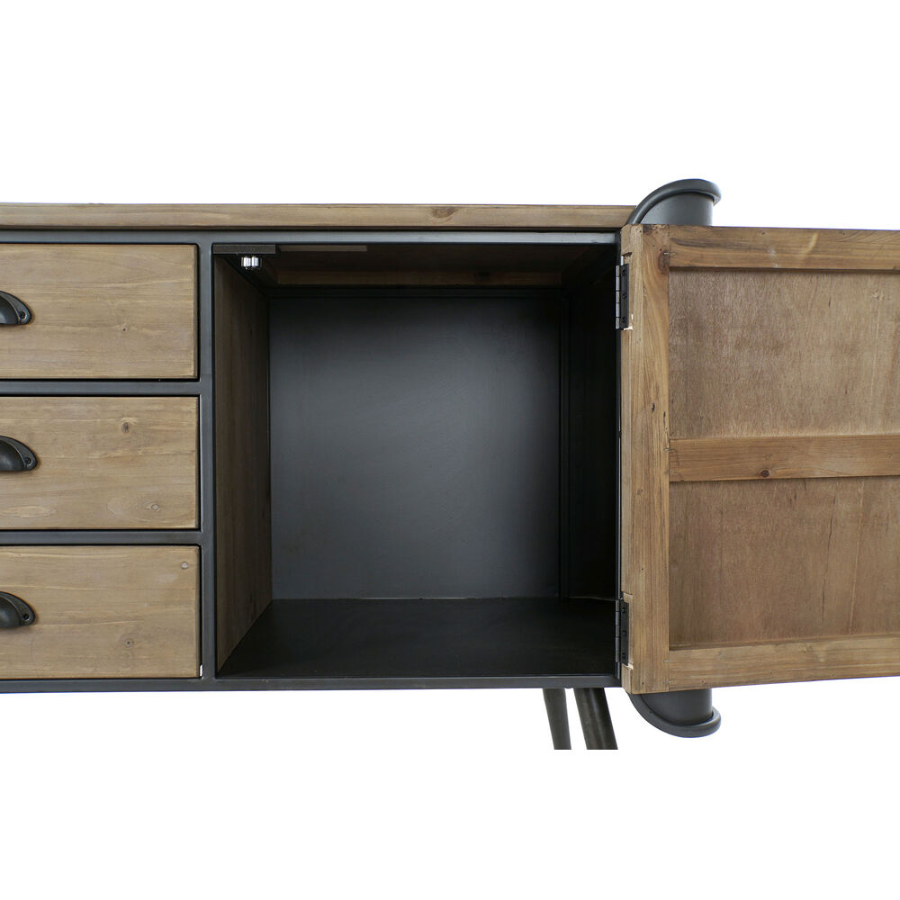TV-möbler DKD Home Decor 144 x 47 x 76 cm Naturell Grå Metall - 4