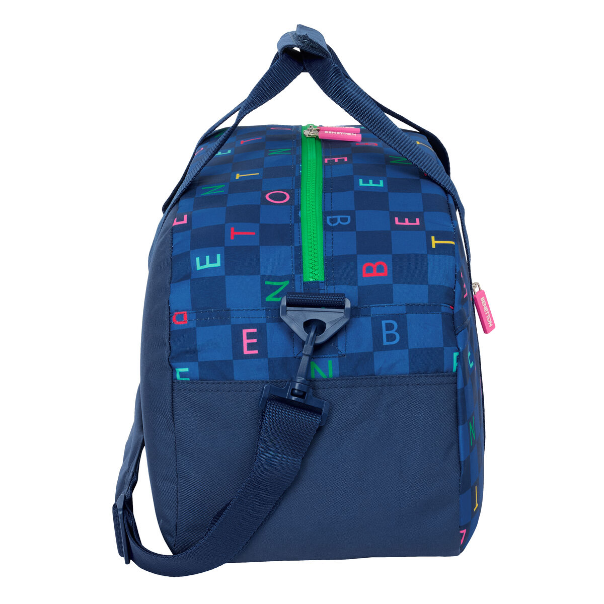 Sportväska Benetton Damero Marinblå 50 x 26 x 20 cm - 3