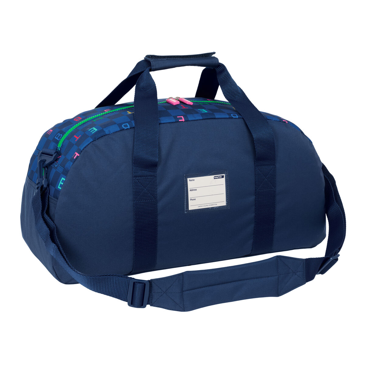 Sportväska Benetton Damero Marinblå 50 x 26 x 20 cm - 2
