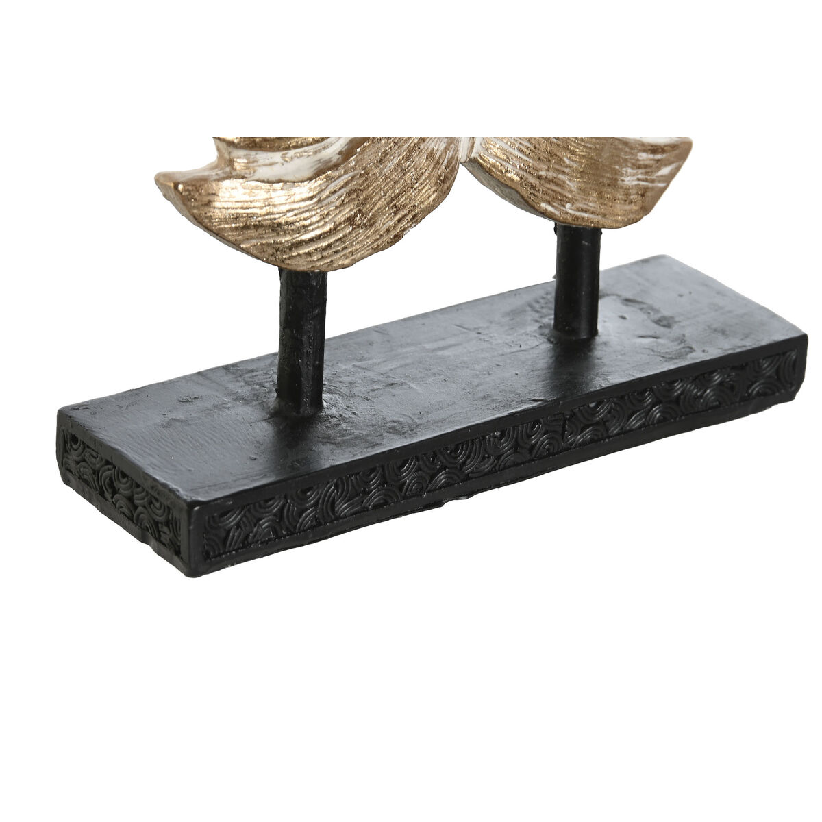 Prydnadsfigur DKD Home Decor 14,5 x 4 x 18,5 cm Blå Turkos Tropiskt Ödla Avskalad (2 antal) - 2