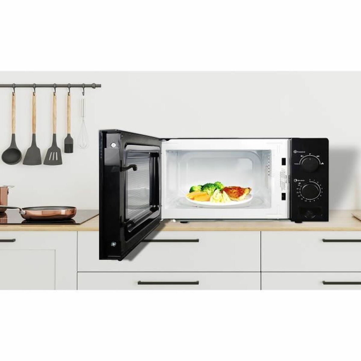 Mikrovågsugn med Grill Oceanic MO20B11 20 L 20 L - 4