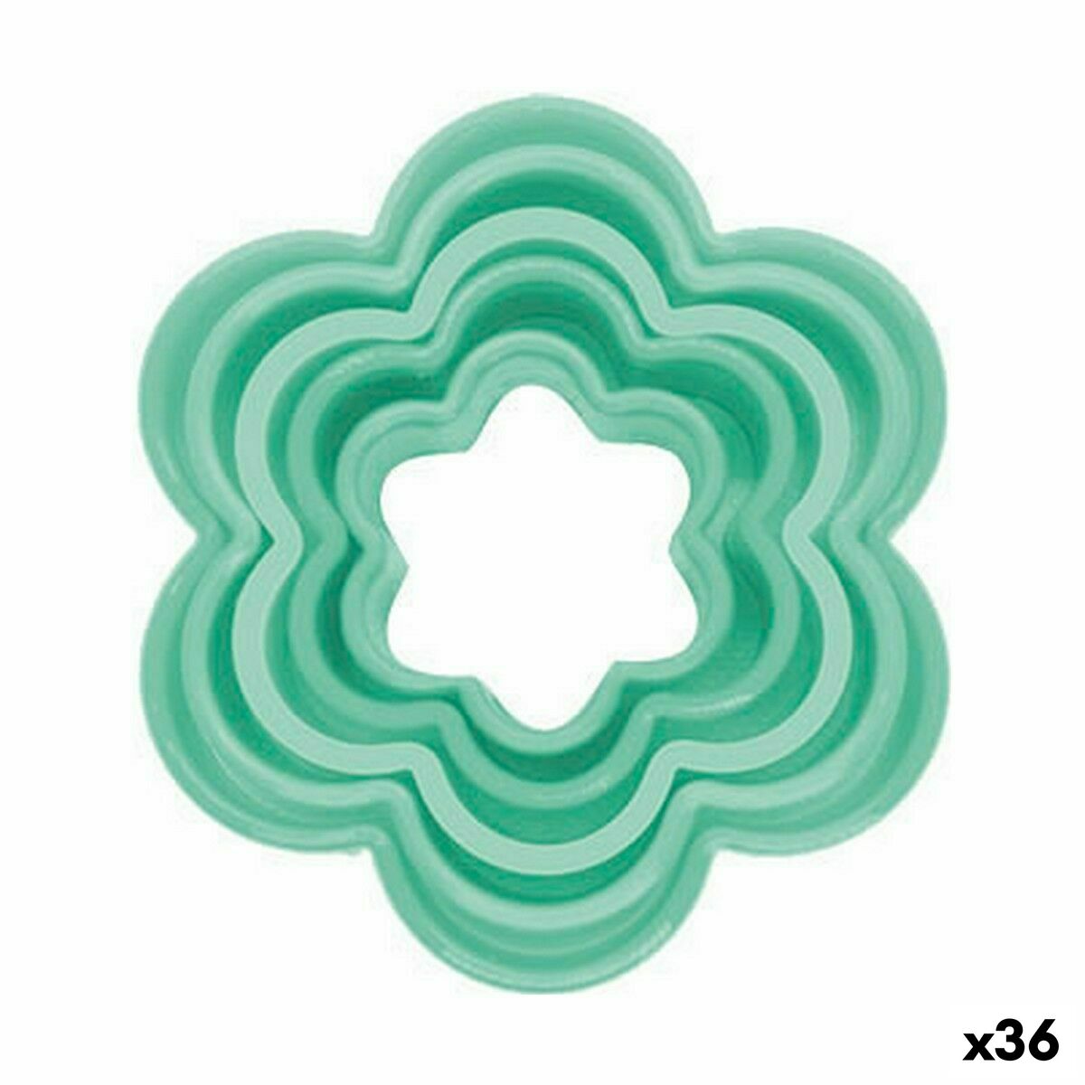 Set med Formar för Bakverk Wooow Silikon 5 Delar 9,5 cm (36 antal) - 3