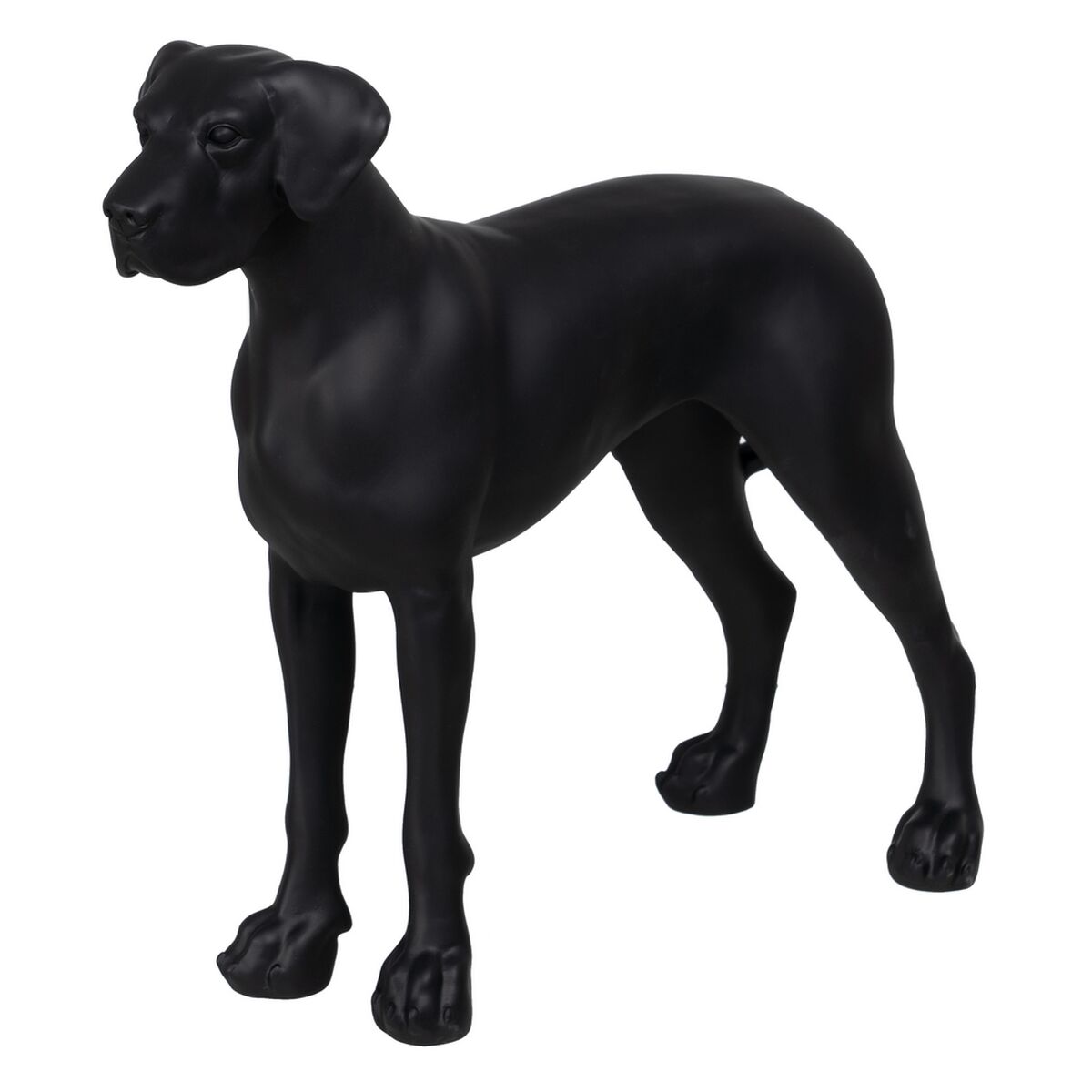 Prydnadsfigur Svart Hund 39 x 15 x 34,5 cm