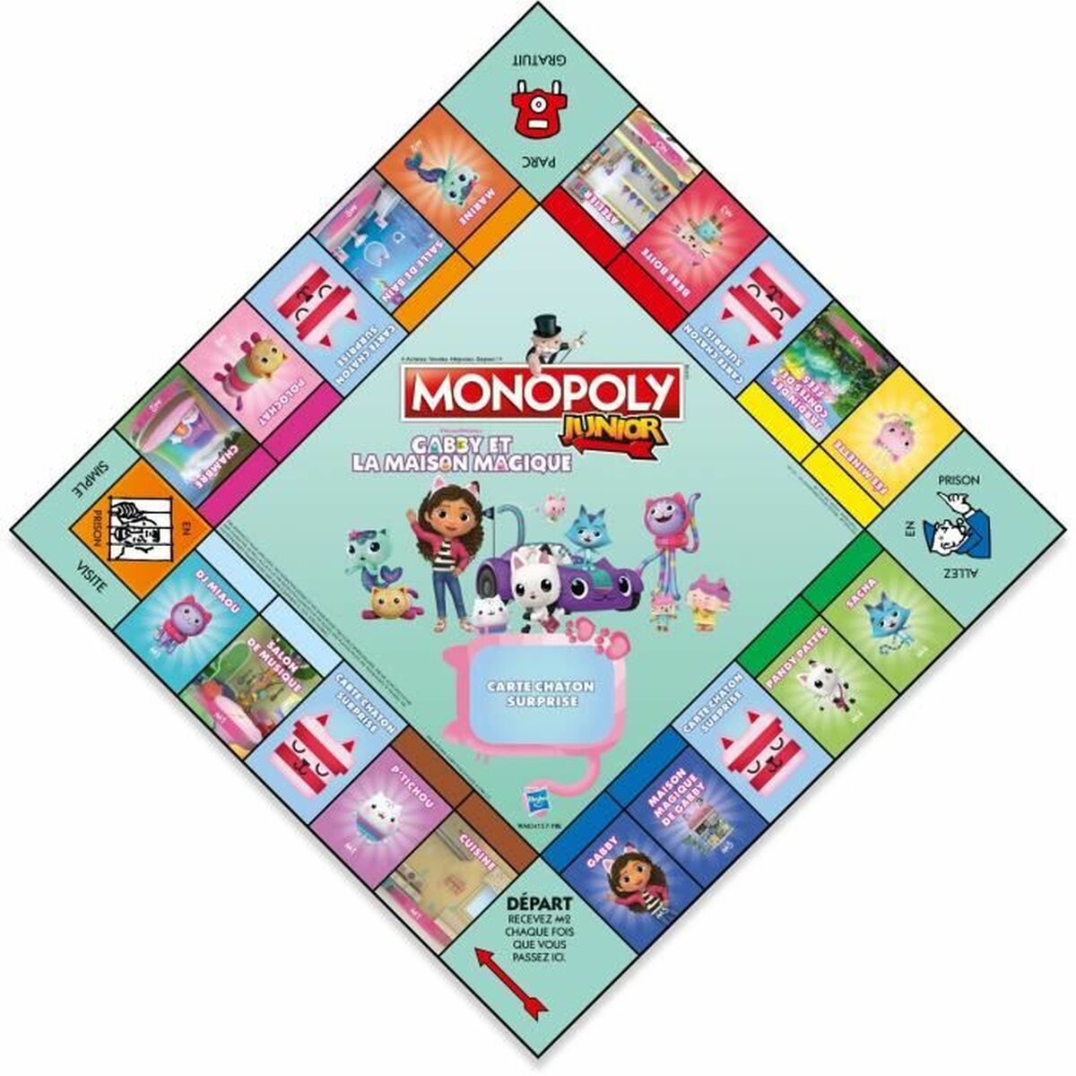 Sällskapsspel Winning Moves Monopoly Junior Gabby and the Magic House - 3