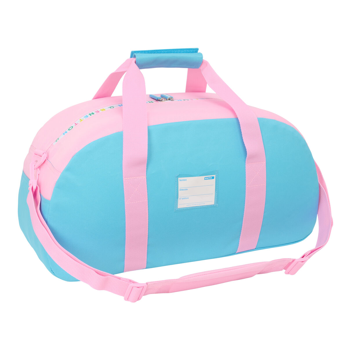 Sportväska Benetton Unique Rosa Turkos 50 x 26 x 20 cm - 2