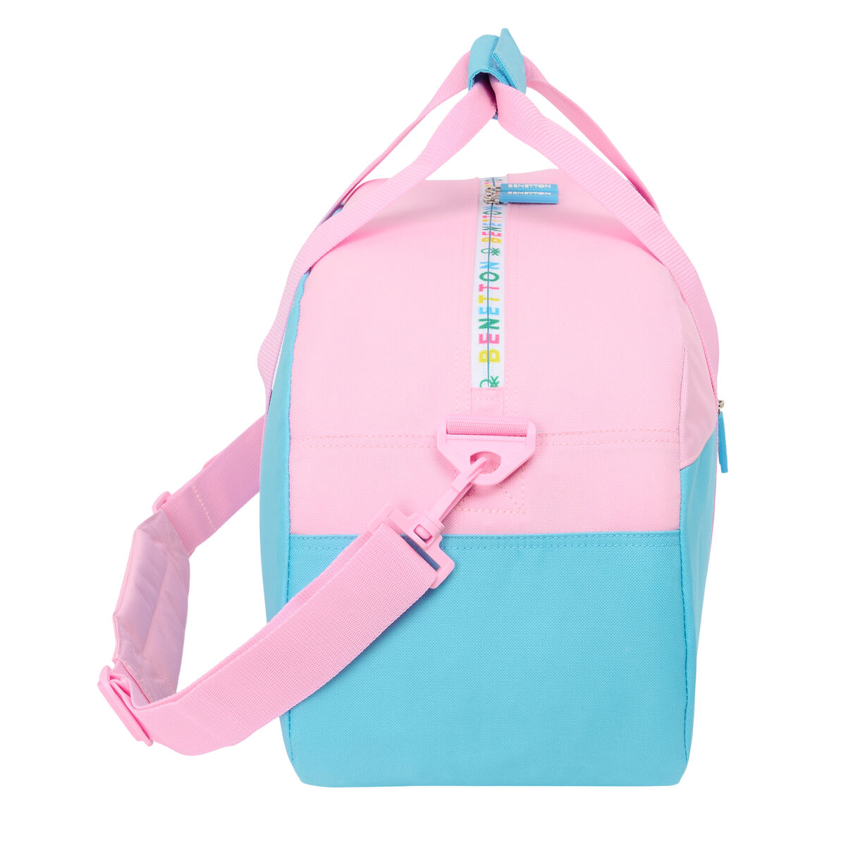 Sportväska Benetton Unique Rosa Turkos 50 x 26 x 20 cm - 3