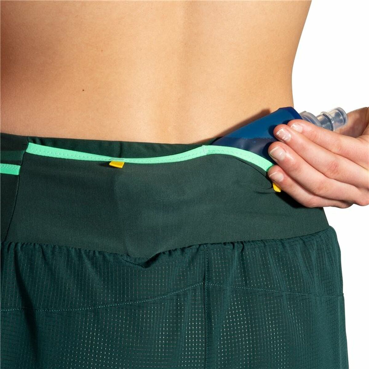 Sportshorts för kvinnor Brooks High Point 3" 2-in-1 2.0 Grön - 4