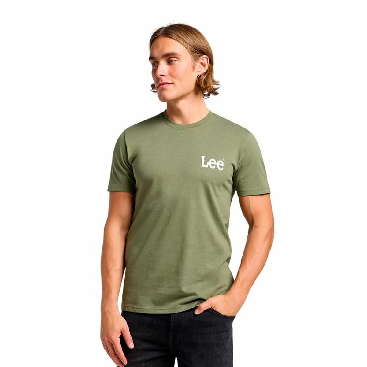 T-shirt med kortärm Herr Lee Medium Wobbly Lee S