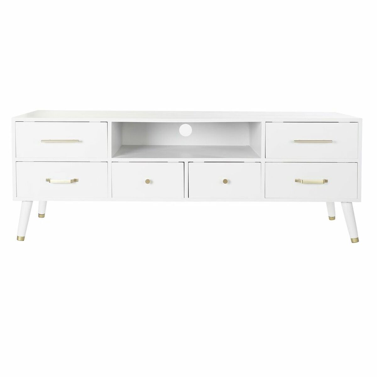 TV-möbler DKD Home Decor Vit Metall MDF (140 x 52 x 40 cm) - 11