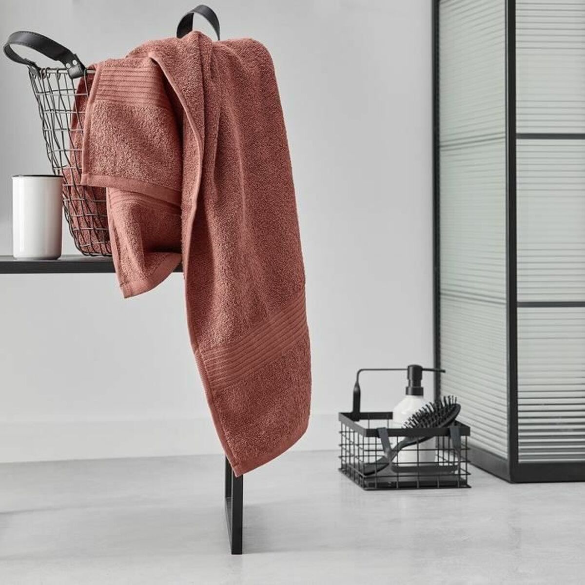 Badhandduk TODAY Essential Terrakota n 90 x 150 cm - 4