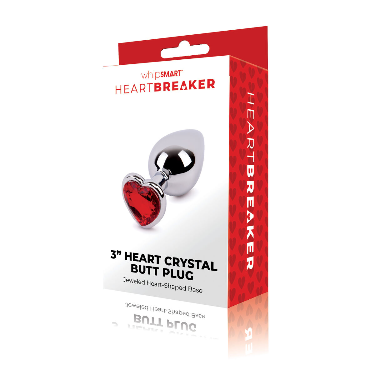 Analplugg Whipsmart Heartbreaker Silvrig - 3
