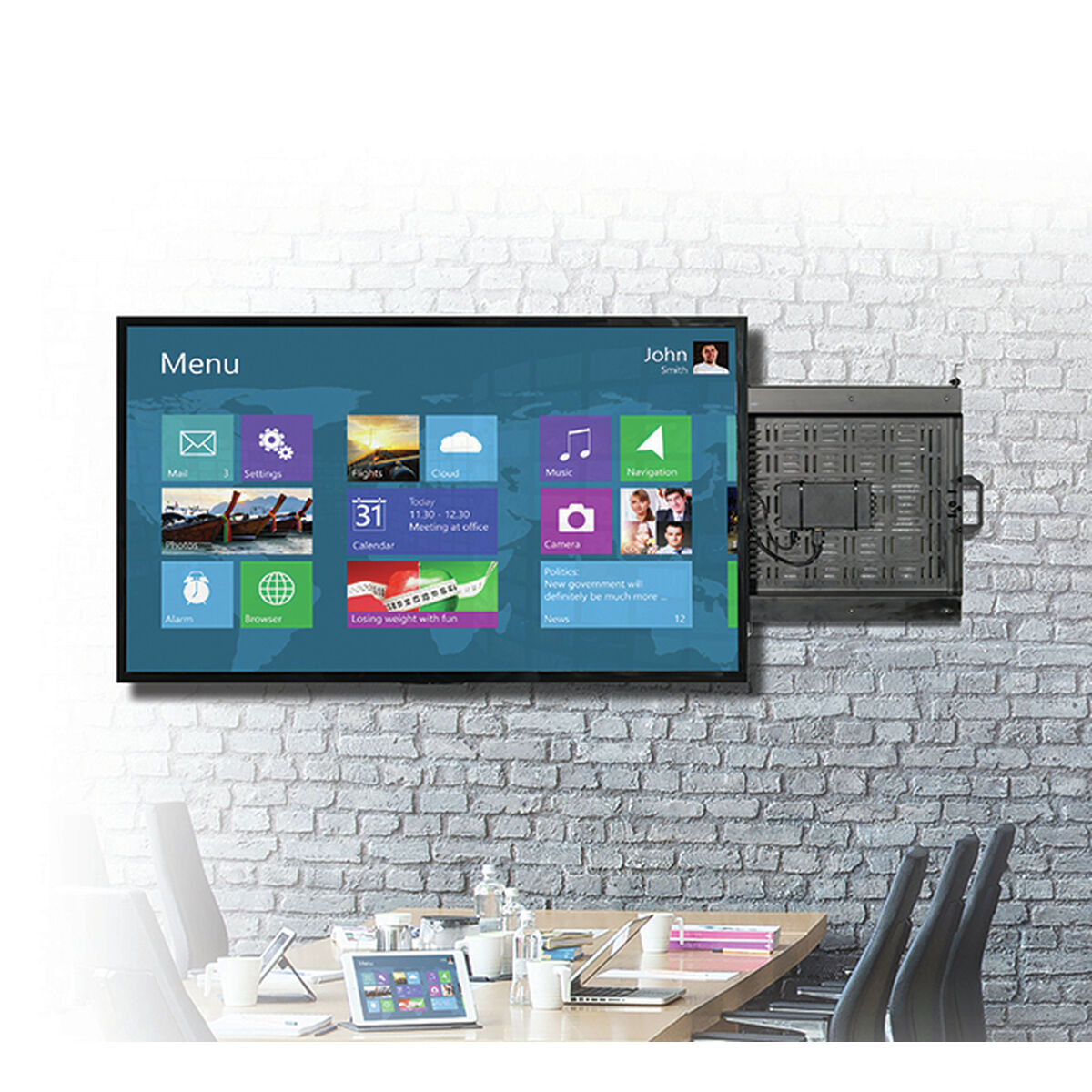 TV-fäste B-Tech BT7883/B 32" 70" 100 kg - 8