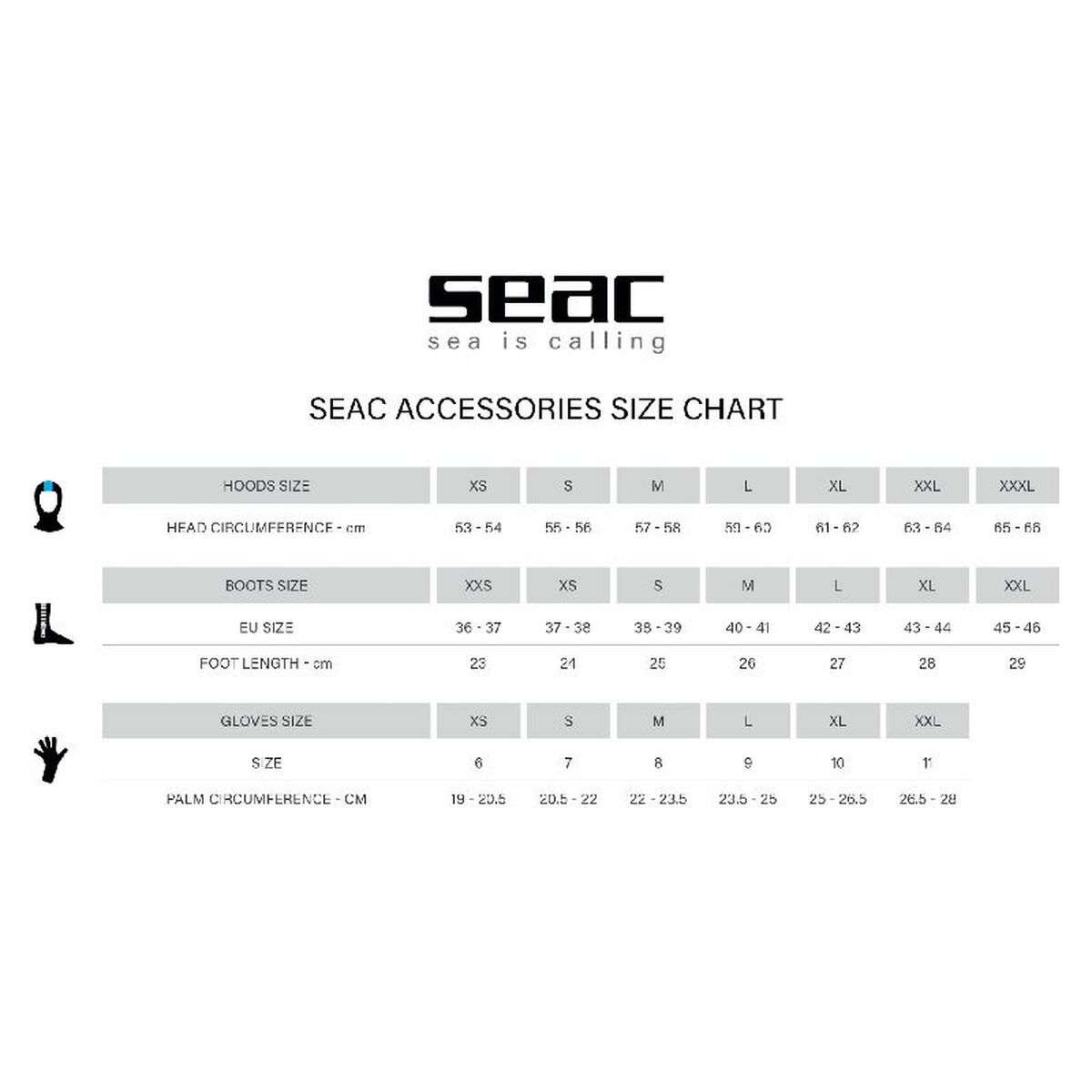 Dykhandskar Seac Amara Comfort Svart - 7