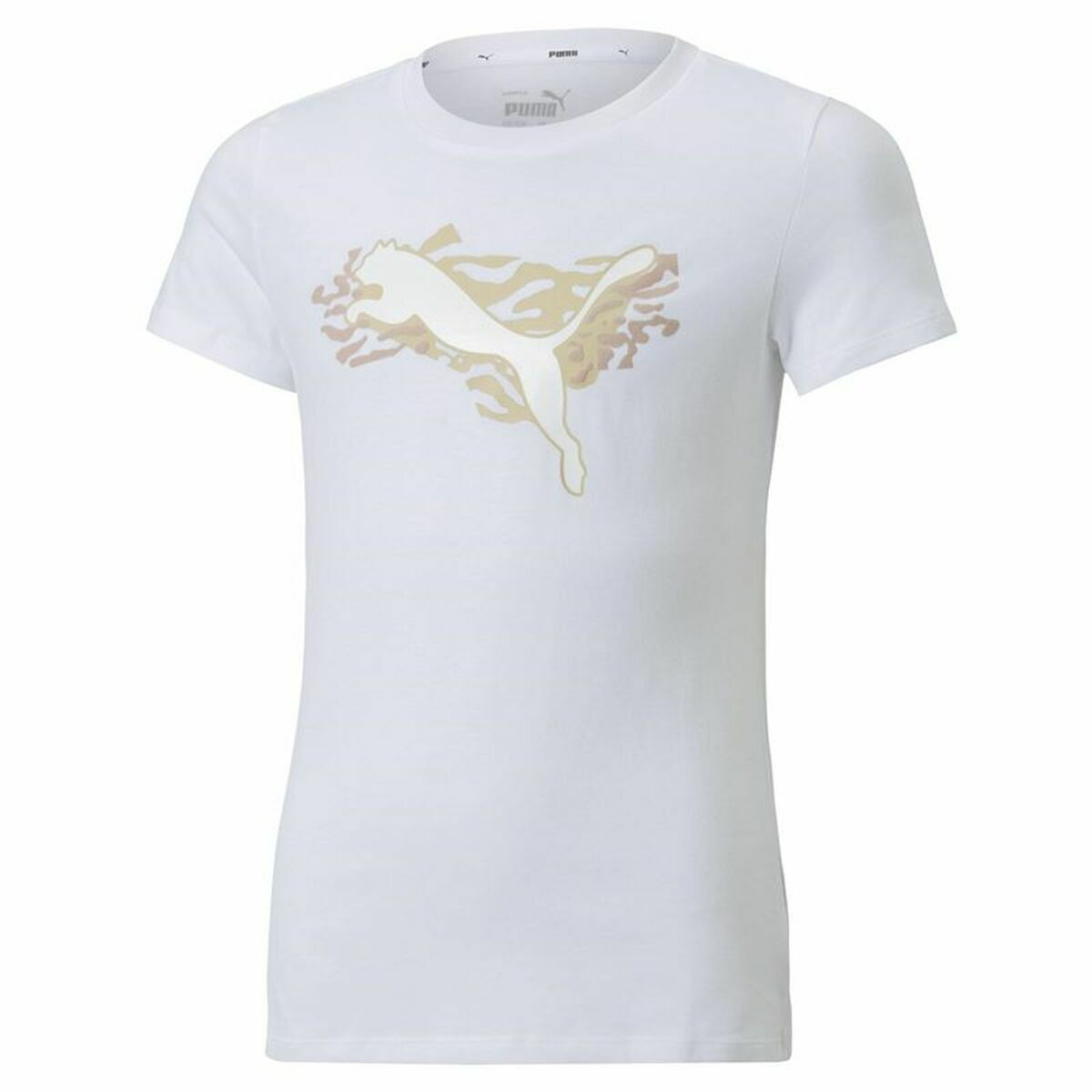 Barn T-shirt med kortärm Puma Alpha Vit - 13
