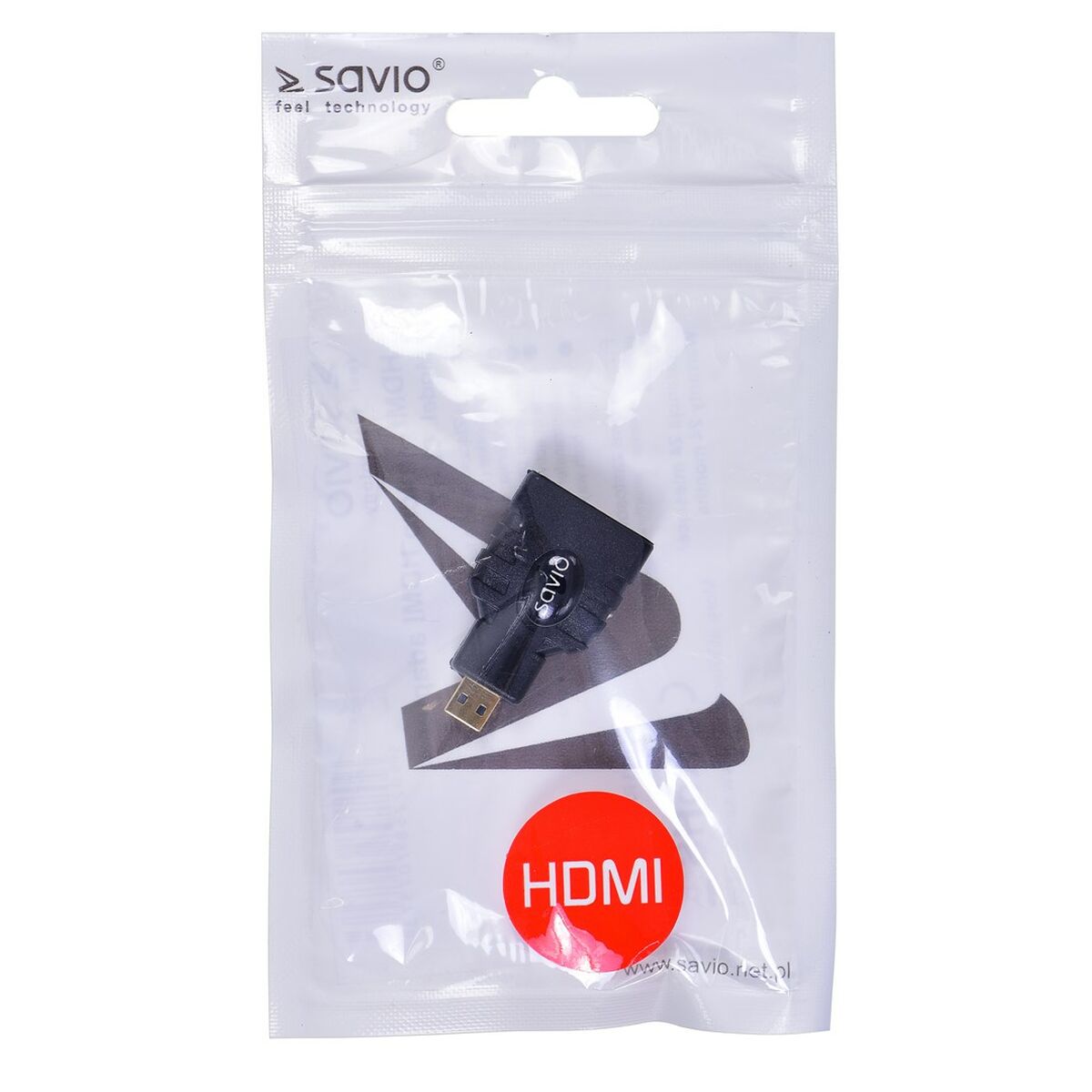 Micro HDMI till HDMI Adapter Savio CL-17 - 2