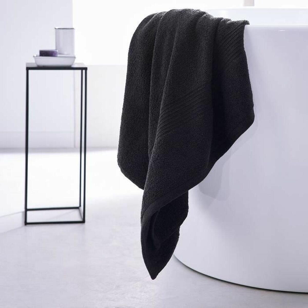 Badhandduk TODAY Essential Maxi 90 x 150 cm Svart - 3