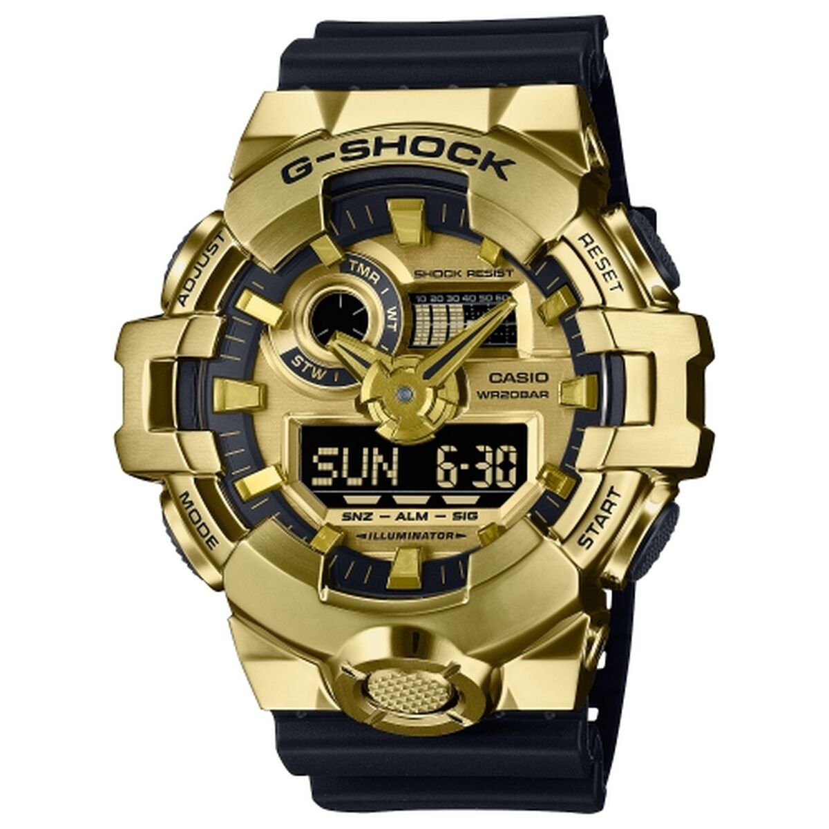 Herrklocka Casio G-Shock GM-700G-9AER Svart Gyllene