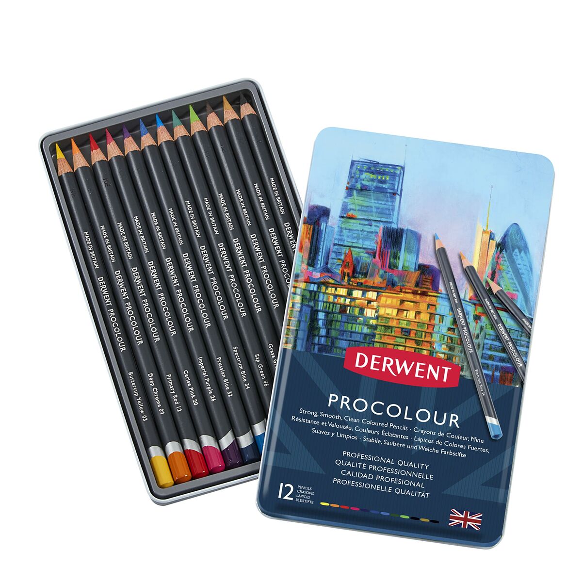 Färgpennor DERWENT Procolour Multicolour - 4