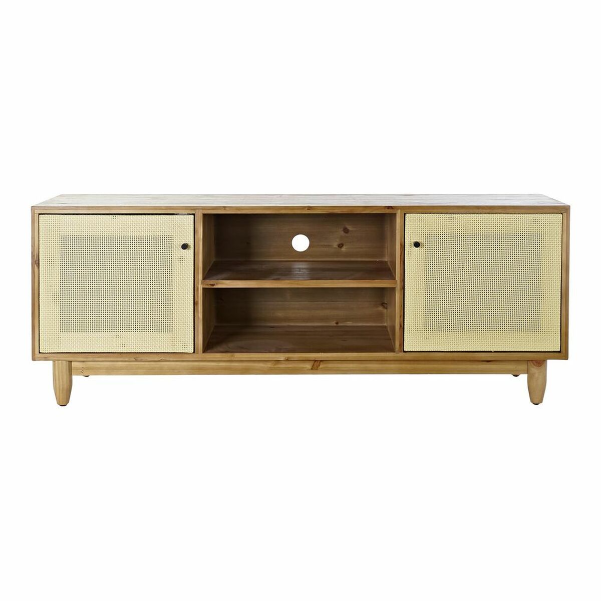 TV-möbler DKD Home Decor Brun 140 x 38 x 53 cm Gran Naturell Rattan - 6