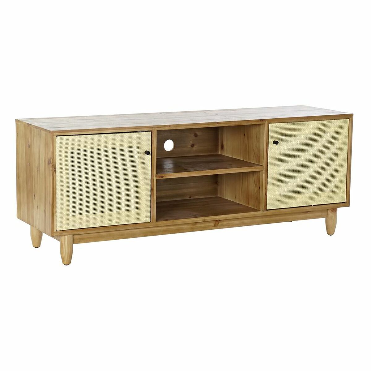 TV-möbler DKD Home Decor Brun 140 x 38 x 53 cm Gran Naturell Rattan - 2