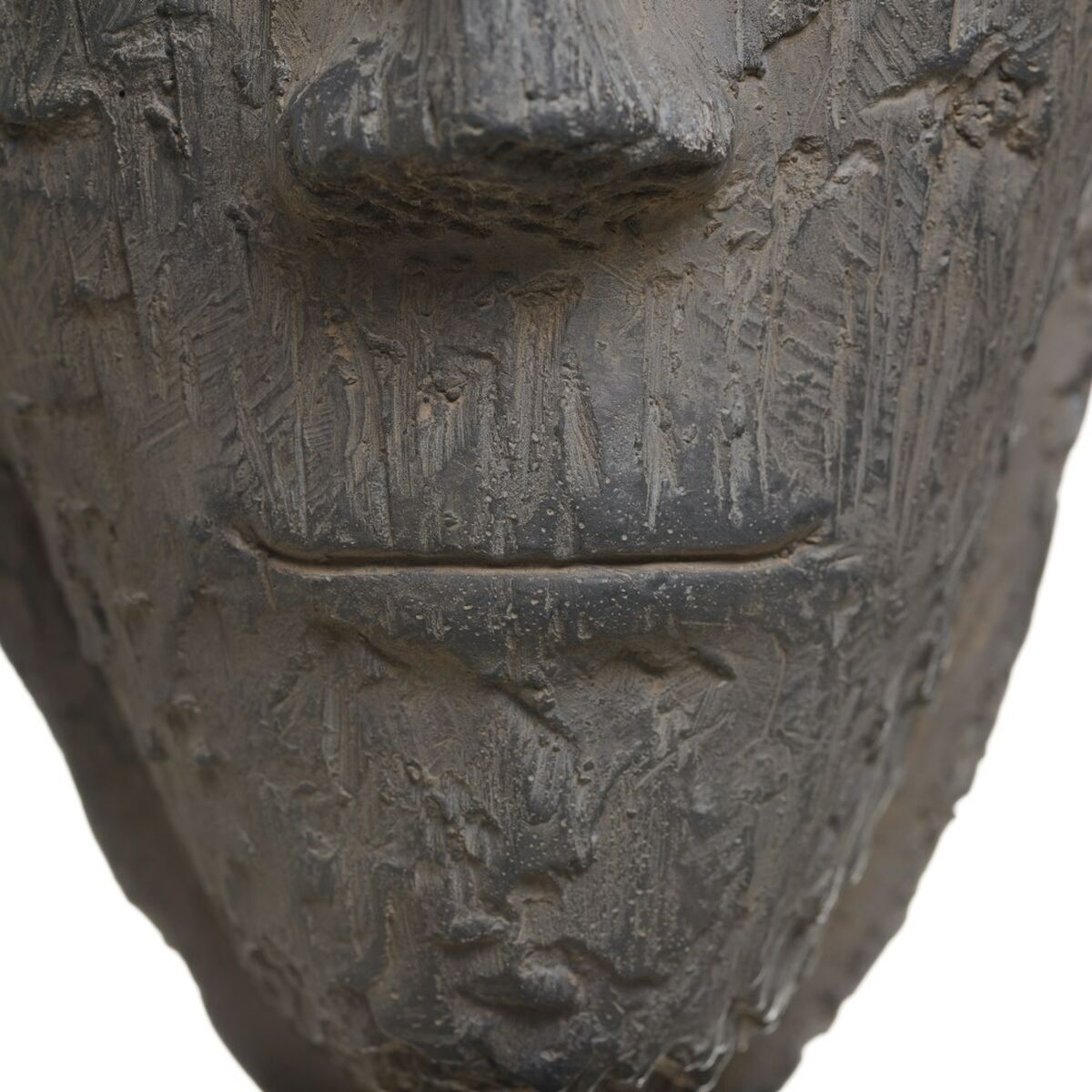 Prydnadsfigur Grå Mask 19 x 12 x 62 cm - 5