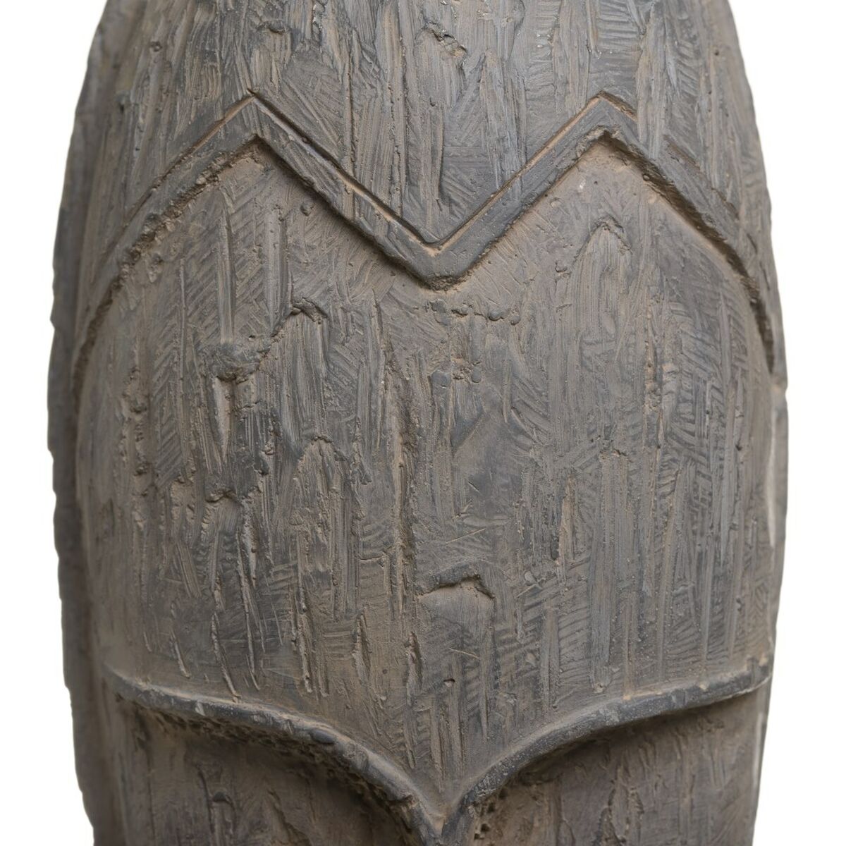 Prydnadsfigur Grå Mask 19 x 12 x 62 cm - 3