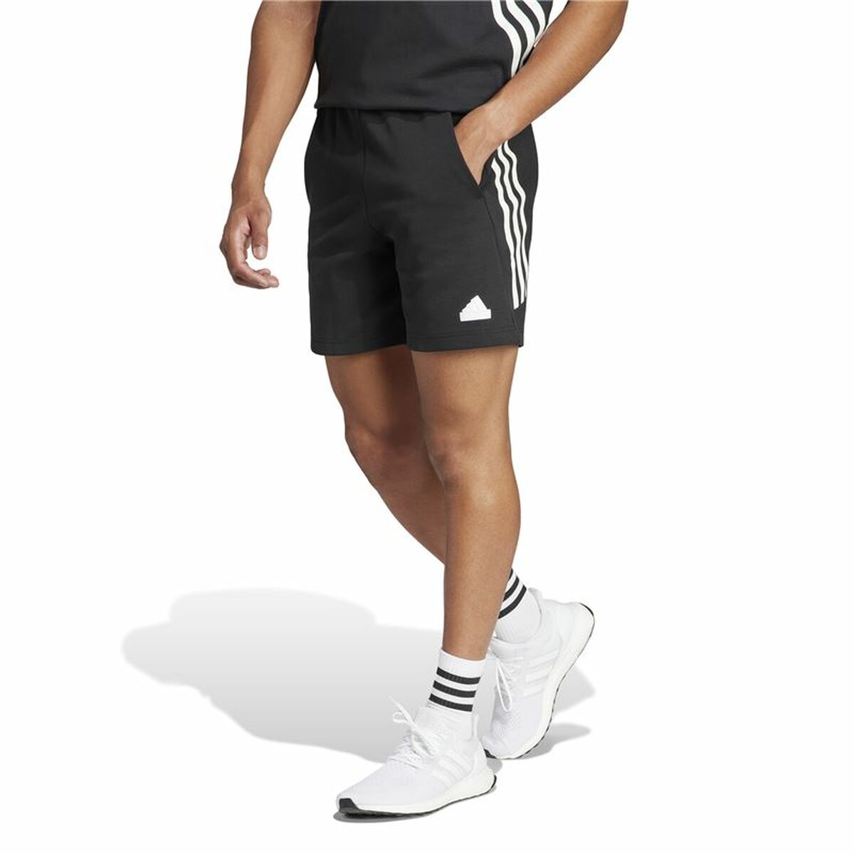 Träningsshorts Adidas Future Icons 3 bandas Svart - 3