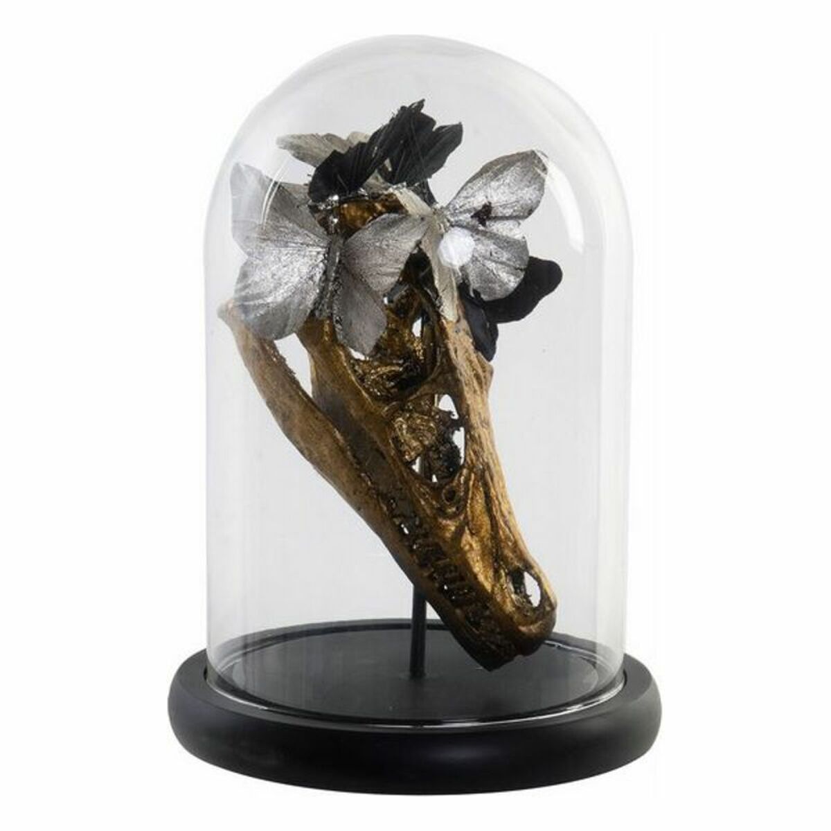 Prydnadsfigur DKD Home Decor Svart Gyllene Fjärilar 17 x 17 x 26 cm - 4