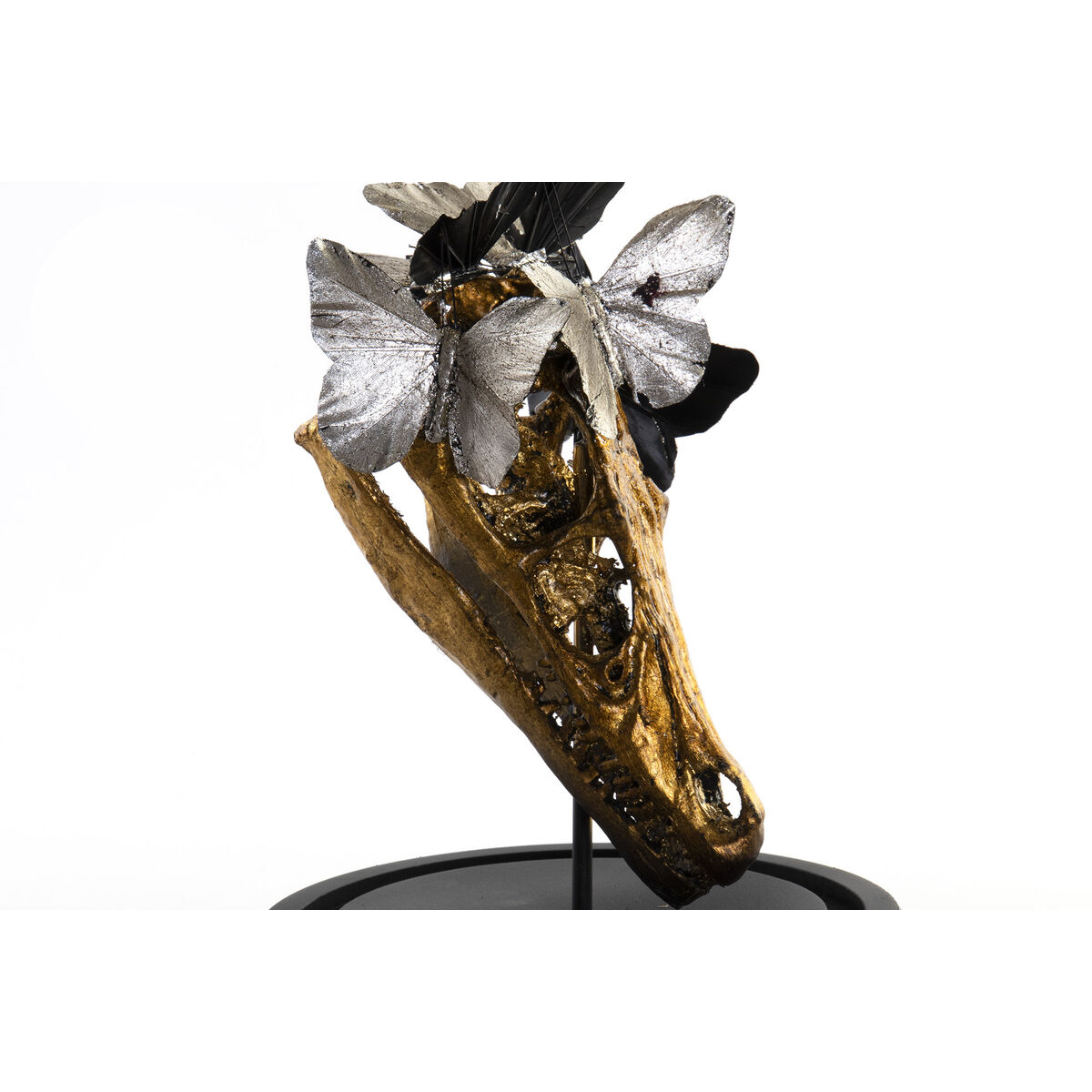 Prydnadsfigur DKD Home Decor Svart Gyllene Fjärilar 17 x 17 x 26 cm - 10