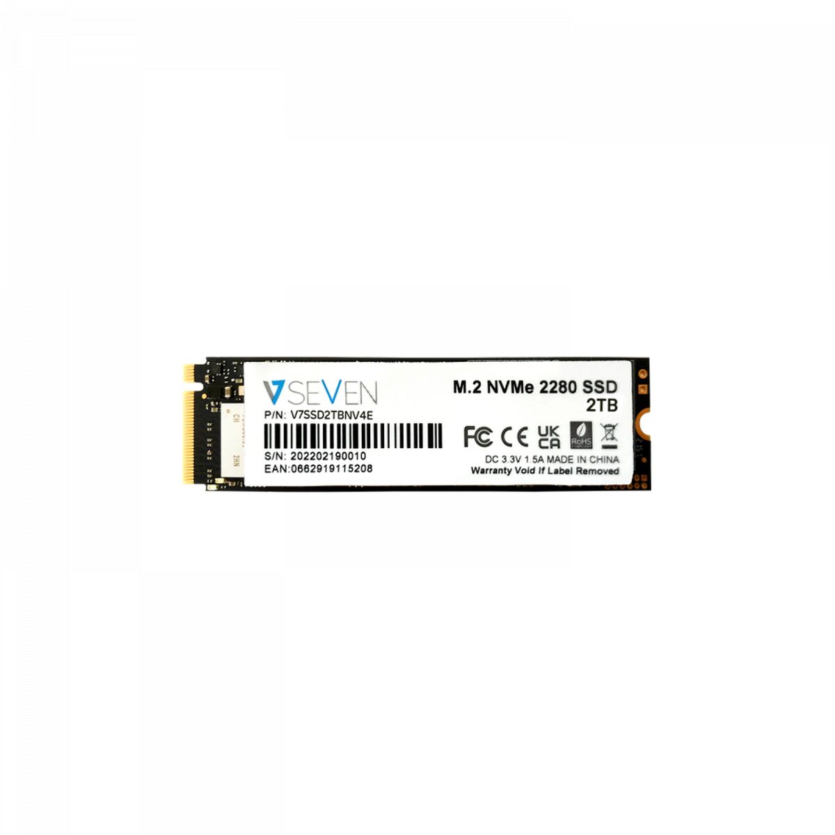 Hårddisk V7 V7SSD2TBNV4E 2 TB SSD - 6