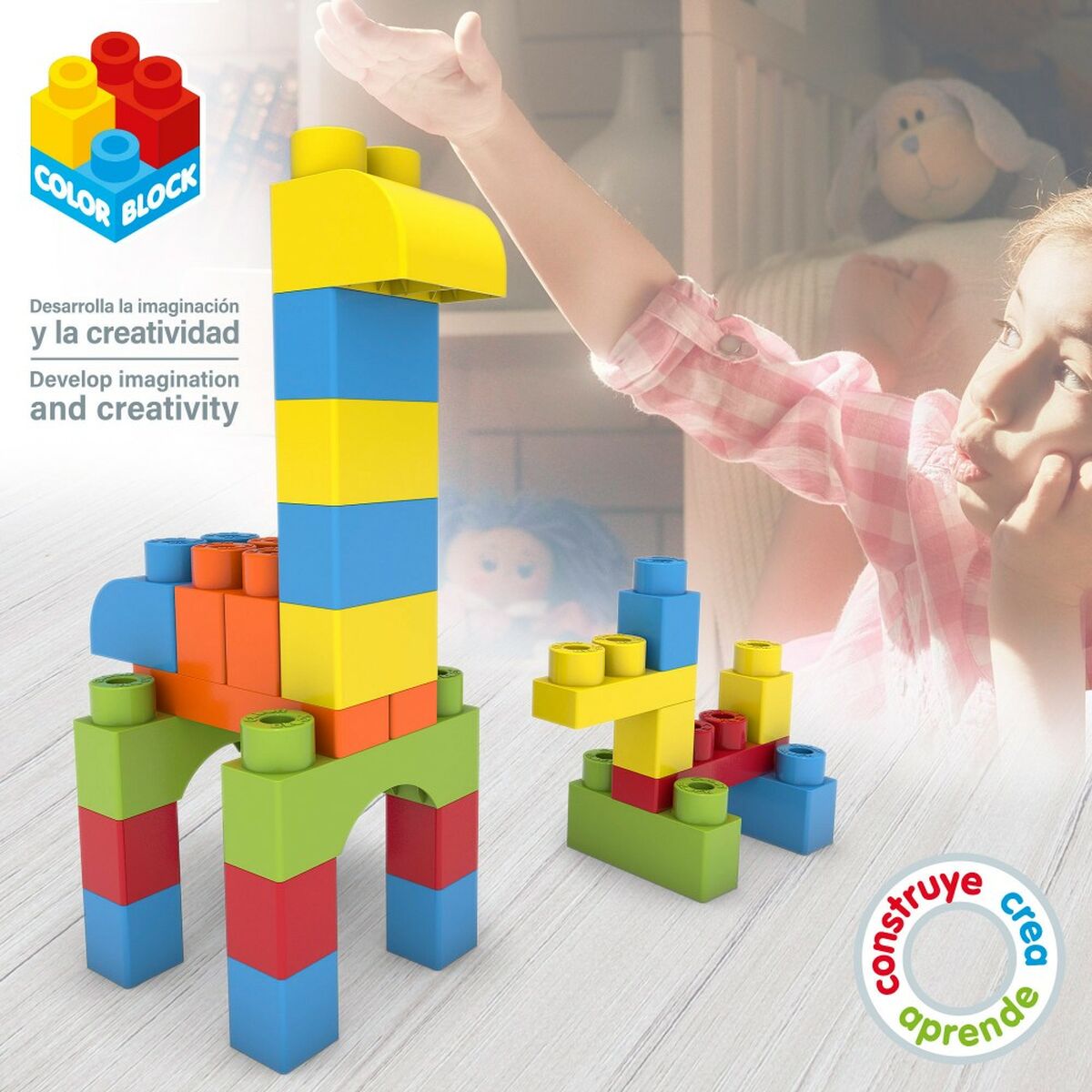 Byggsats Color Block Basic 80 Delar (4 antal) - 6