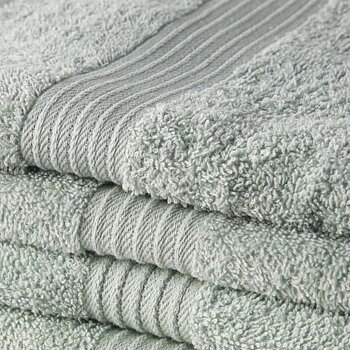 Set med Handdukar TODAY Essential Ljusgrön 70 x 130 cm (5 antal)