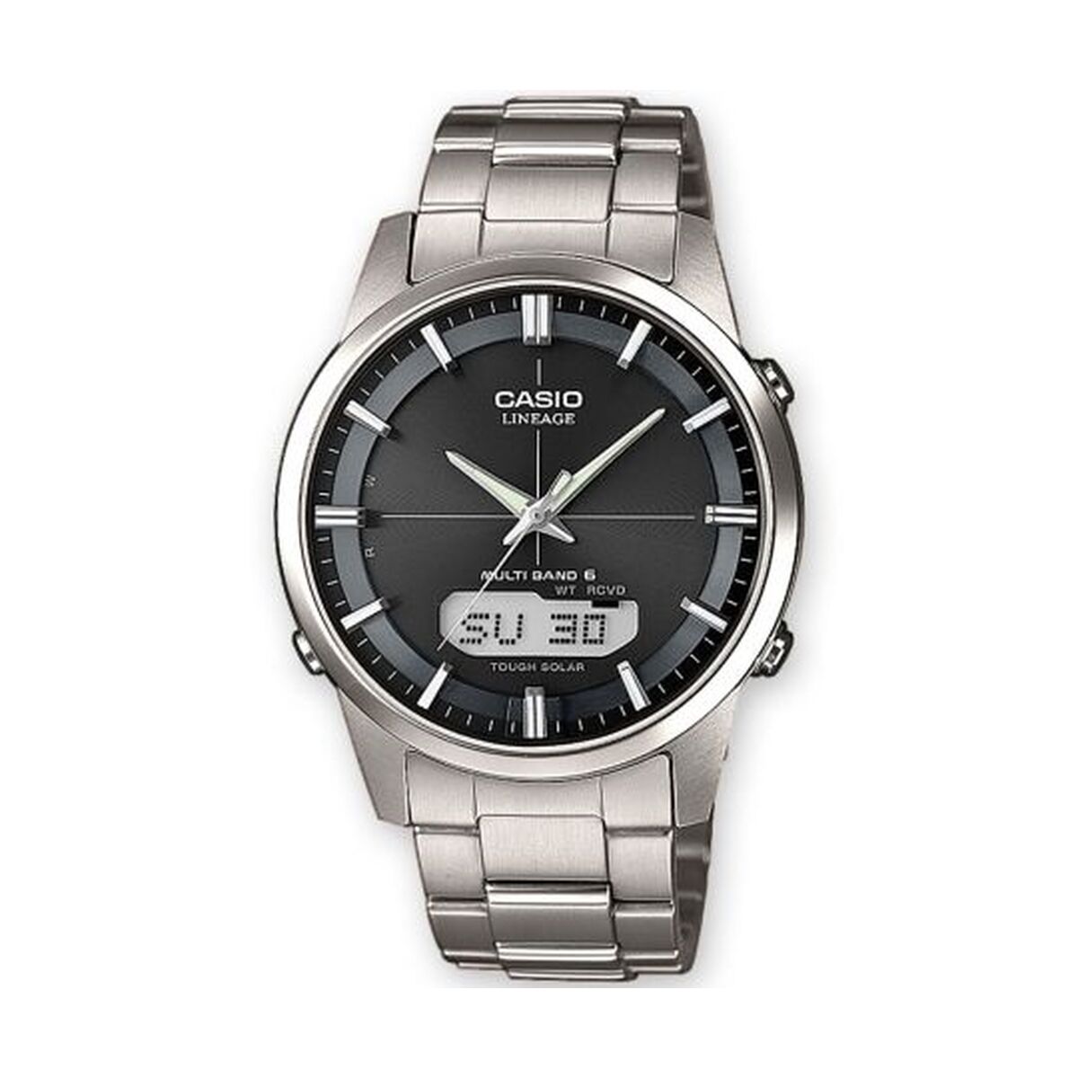 Herrklocka Casio LINEAGE Multiband 6 Tough Solar Svart Silvrig (Ø 40 mm)