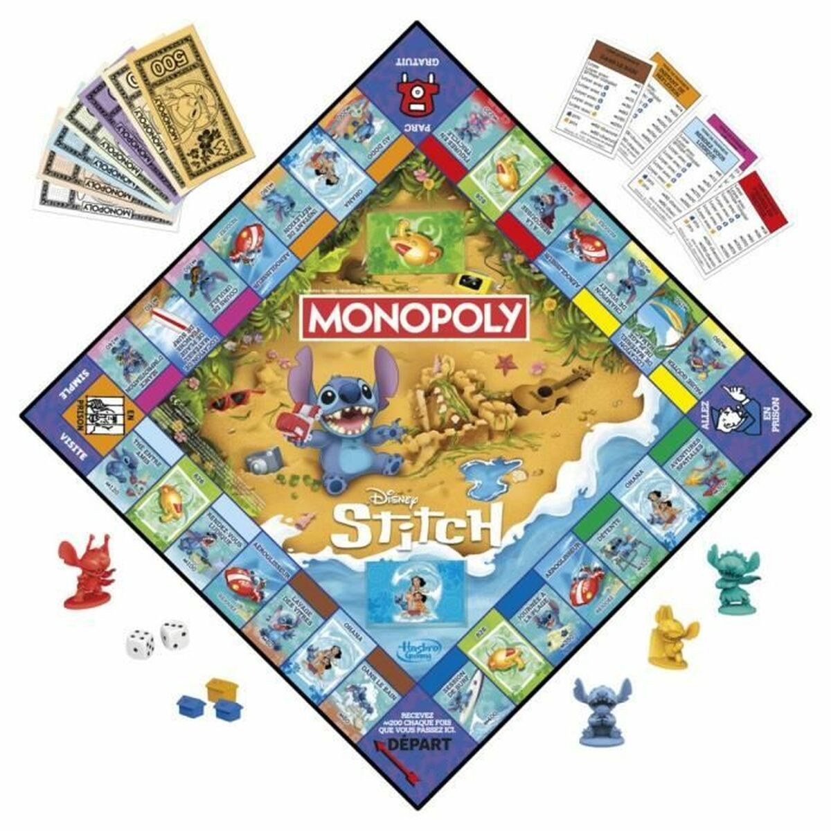 Sällskapsspel Monopoly Monopoly Stitch 27 x 6 x 27 cm - 3