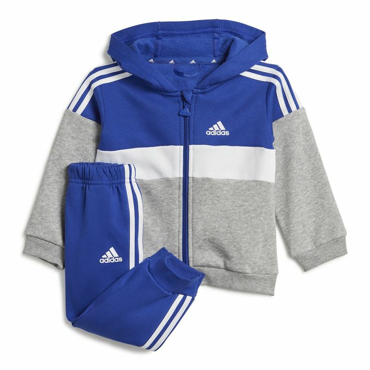Träningskläder, Baby Adidas I 3Stripes Tib Fleece Ts Infantil Blå