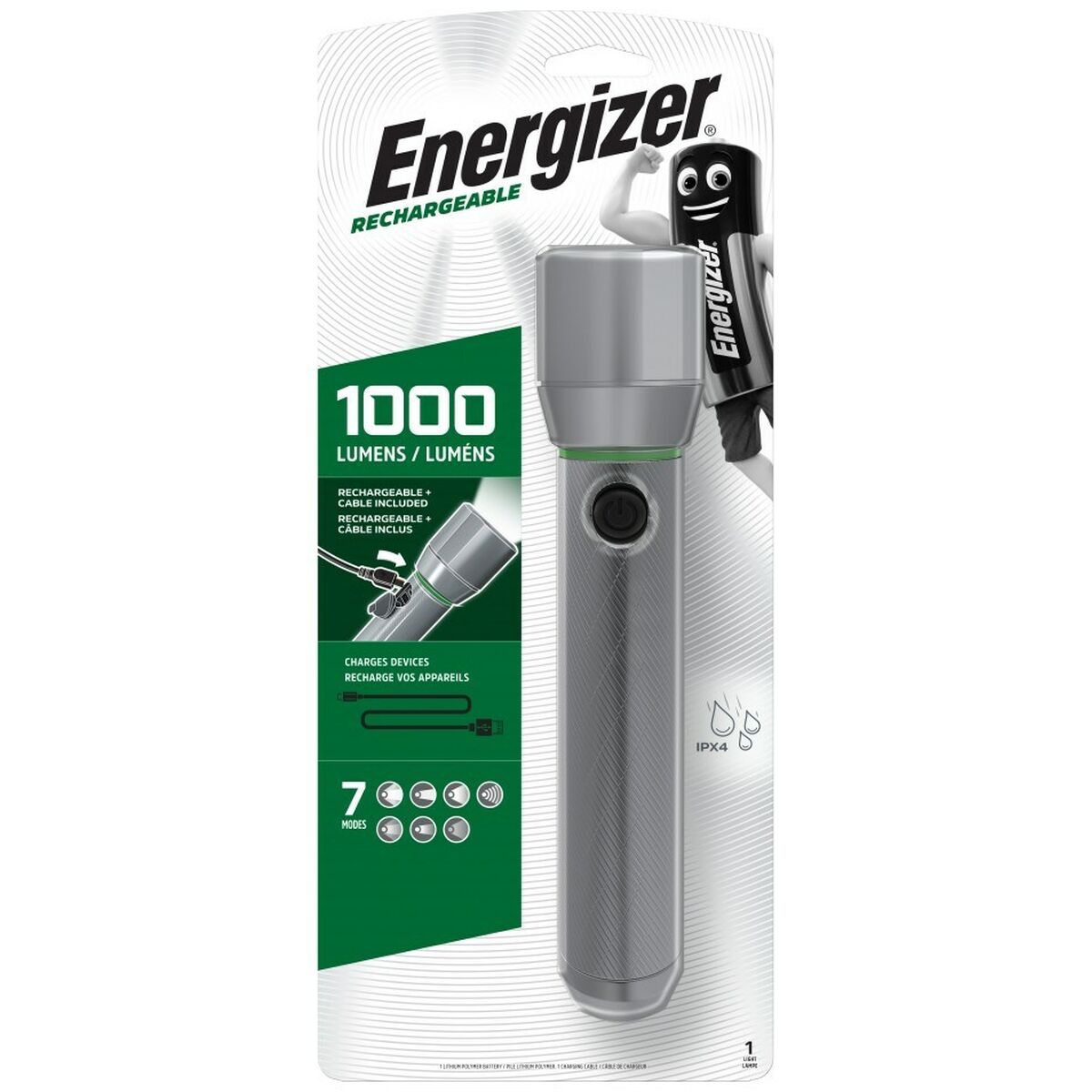 Ficklampa LED Energizer Metal Vision HD 1000 Lm 250 Lm - 2